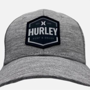 Hurley flex-fit Heather Gray Surf and Enjoy Logo Cap